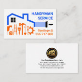 Creative Handyman Tools Home Reparaties Visitekaartje (Voorkant / Achterkant)