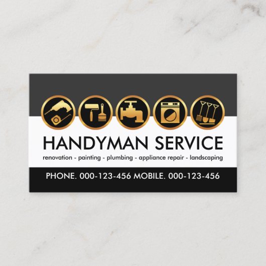 Creative Handyman Tools Lagen Visitekaartje (Voorkant)