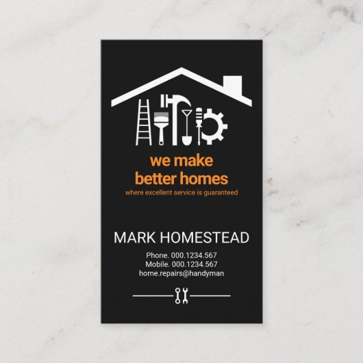 Creative Handyman Tools Roofing Visitekaartje (Voorkant)