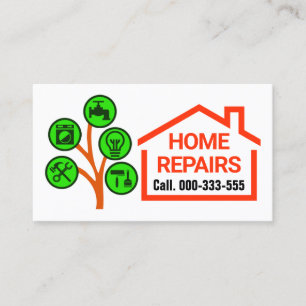 Creative Handyman Tools Tree Visitekaartje