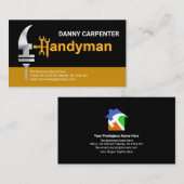 Creative Handyman's Hammer Home Renovation Visitekaartje (Voorkant / Achterkant)