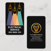 Creative Hanging Gold Lighting Shade Visitekaartje (Voorkant / Achterkant)