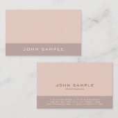 Creative Harmonic Colors Professional Simple Plain Visitekaartje (Voorkant / Achterkant)
