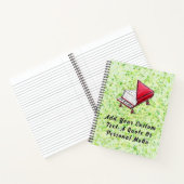 Creative Harmony Splatter Piano-geïnspireerde Lime Notitieboek (Binnen)