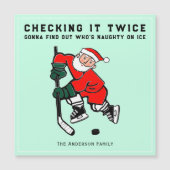 Creative Hockey-kerstfeestkaarten (Voorkant)