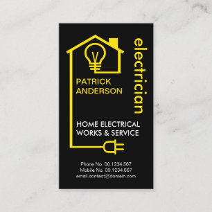 Creative Home Electric WBedrading Circuit Electric Visitekaartje
