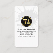 Creative Home Roller Brush Painting Visitekaartje (Achterkant)