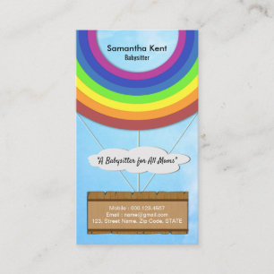 Creative Hot Air Ballon Nanny Visitekaartje