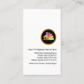 Creative House Paint Brush Visitekaartje (Achterkant)