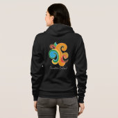 Creative Inderdaad Logo Black Zip Hoodie (Achterkant volledig)