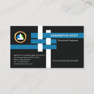 Creative Interlocking I-Beam Joints Engineering Visitekaartje