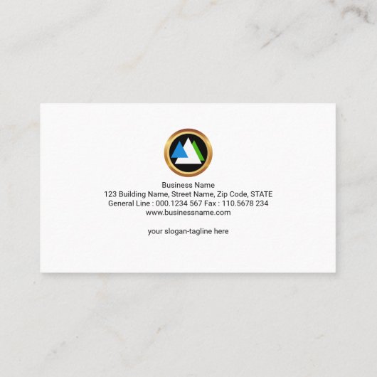 Creative Interlocking I-Beam Joints Engineering Visitekaartje (Achterkant)