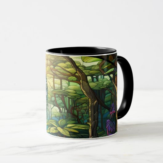 Creative Jungle Mug par Nickys Art (Devant droit)