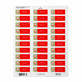 Creative Kerstfeestdag Etiket (Full Sheet)