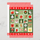 Creative kerstfeestdag kaart (Voorkant / Achterkant)