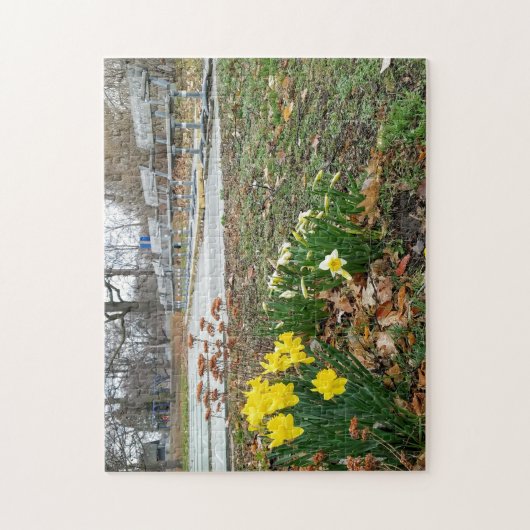 Creative landscape flower foto jigzaag puzzel (Verticaal)