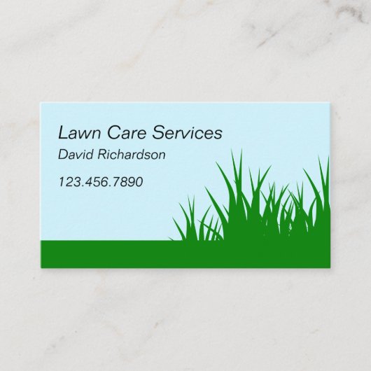 Creative Lawn Moing Care Services Visitekaartje (Voorkant)