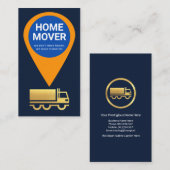 Creative Location Icon Home Moving Service Visitekaartje (Voorkant / Achterkant)