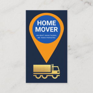 Creative Location Icon Home Moving Service Visitekaartje