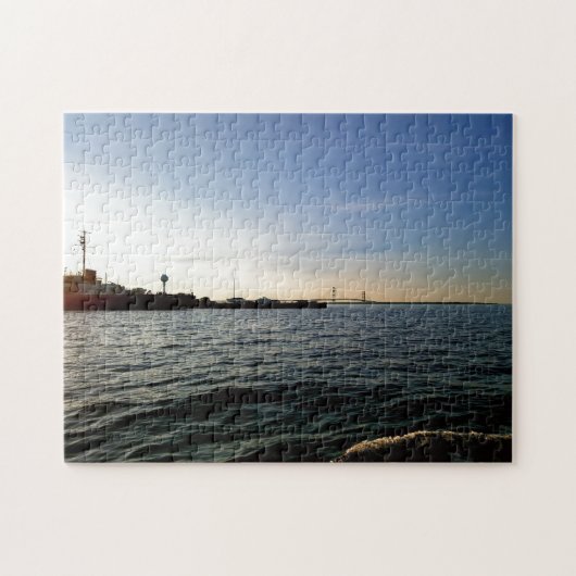 Creative Mackinac bridge-foto puzzel Legpuzzel (Horizontaal)