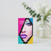 Creative  Makeup Artist Visitekaartjes (Staand voorkant)