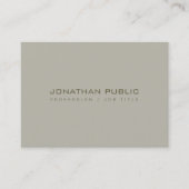 Creative Minimal Design Modern Professional Plain Visitekaartje (Voorkant)