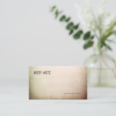 Creative Minimalist Aged Texture Kijk Visitekaartje (Staand voorkant)