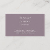 Creative minimalist Design Modern Plain Luxury Top Visitekaartje (Achterkant)