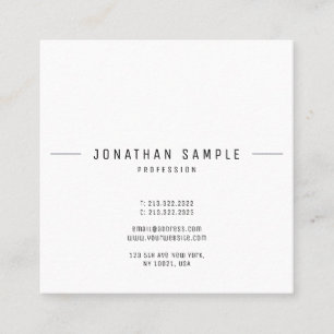 Creative minimalist Design Trendy Sjabloon Modern Vierkante Visitekaartje