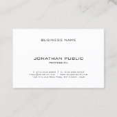 Creative minimalist Modern Plain Professional Visitekaartje (Achterkant)