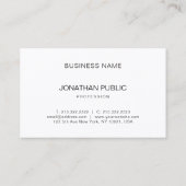 Creative minimalist Professional, eenvoudig Visitekaartje (Achterkant)