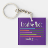 Creative Mode Loading Artist Acrylyl Sleutelhanger (Voorkant)