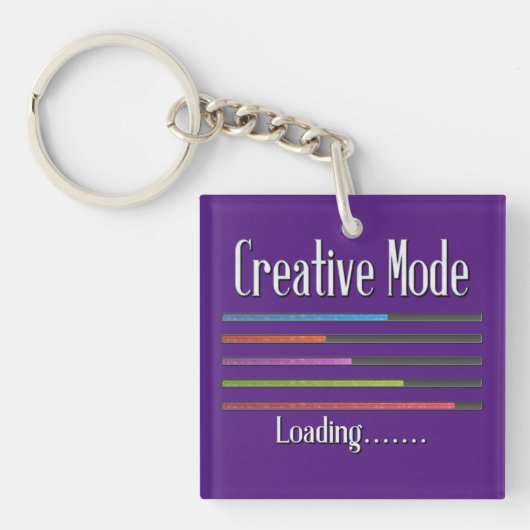 Creative Mode Loading Artist Acrylyl Sleutelhanger (Voorkant)