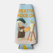 Creative Mode On: Painter Bichon Dog Artist Art Flesjeskoeler (Voorkant)