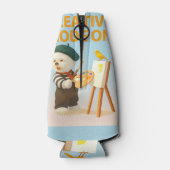 Creative Mode On: Painter Bichon Dog Artist Art Flesjeskoeler (Achterkant)