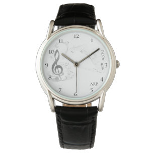 *~*Creative Modern Classic Musical Note G-Clef Horloge