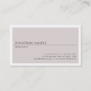 Creative Modern Design Minimalist Chic Plain Visitekaartje