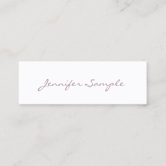 Creative Modern Design Simple Plain Professional Mini Visitekaartje (Voorkant)