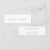 Creative Modern Design Simple Plain Professional Mini Visitekaartje (Voorkant / Achterkant)