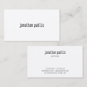 Creative modern, elegant, eenvoudig design visitekaartje (Voorkant / Achterkant)