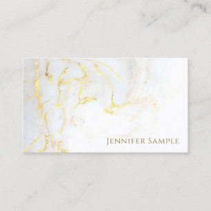 Creative Modern Gold Marble Elegant Professional Visitekaartje