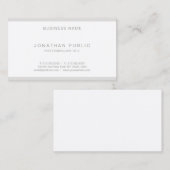 Creative Modern Minimal Plain Slank Elegant Luxe Visitekaartje (Voorkant / Achterkant)