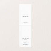 Creative Modern Minimal Professional Cool Clean Visitekaartjes (Binnenkant ongevouwen)