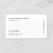 Creative Modern Minimal Professional Slanke Cool Visitekaartje (Achterkant)