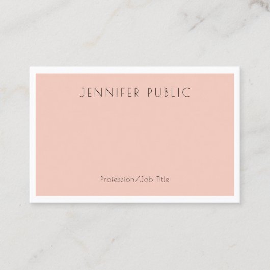 Creative Modern Minimalist Design Sjabloon Visitekaartje (Voorkant)