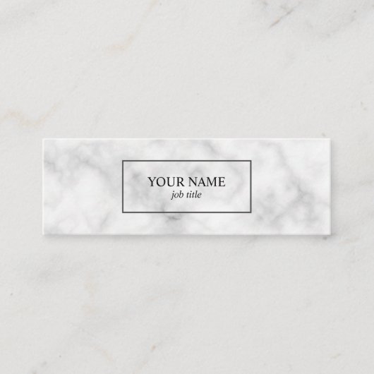 Creative Modern Roze Marble Mini Visitekaartjes (Voorkant)