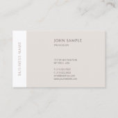Creative Modern Simple Professional Elegant Plain Visitekaartje (Voorkant)