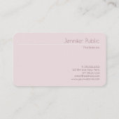 Creative Moderne Sjabloon Elegant Professional Top Visitekaartje (Achterkant)