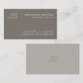 Creative Monogram Design Modern Professional Luxe Visitekaartje (Voorkant / Achterkant)