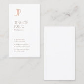 Creative Monogram Plain Modern Minimalistisch Ontw Visitekaartje (Voorkant / Achterkant)